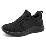 FootFurther Walking Shoes Women Black Tennis Shoes Women Hands Free Slip On Sneakers for Gym Travel Work Size 8
