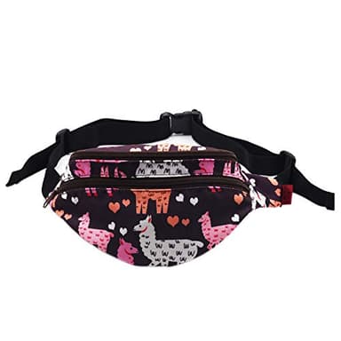 LParkin Llama Gifts Bags Work Bags for Women Fanny Pack for Women Waist Bags for Women Belt Bag for Women Fanny Pack Hip Waist Canvas Bum Belt Hip Pouch Bags Women Girls