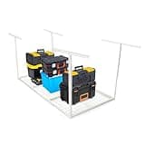 Kojem 3x6 Overhead Garage Storage Rack, 22'' to 40" Adjustable Heavy Duty Garage Ceiling Storage Racks Storage Organization System, 550LBS Weight Capacity, White
