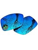 Raydi Polycarbonate Replacement Lenses for RayBan Liteforce RB4179 62mm Square Sunglasses - Ice Blue Mirror - Polarized