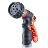Gsinodrs Garden Hose Nozzle, Heavy Duty Hose Nozzle with 8 Adjustable Watering Patterns, Multifunctional High Pressure Hose Nozzle Sprayer for Home, Watering Lawns and Garden, Car Cleaning