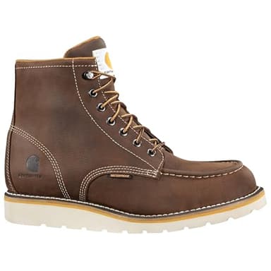 Carhartt Men's Waterproof 6" Moc Steel Toe Wedge Work Boot, Dark Brown Oil Tanned - 12 M