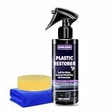 SHIELDOM Plastic Restorer for Cars Ceramic Plastic Coating Plastic Trim Quick Restoration Bring Plastic, Rubber, and Vinyl Back to Life, Buff for Shine, Restore Flexibility, UV Protection - 5oz/150ml