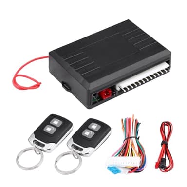 Lwuey Car Keyless Entry System, Remote Cars Door Lock Kits Universal Vehicle Central Locking Control Set with Hardwired Controlling Box 2 Key Fobs for Truck Versatile Automotive Security Supplies