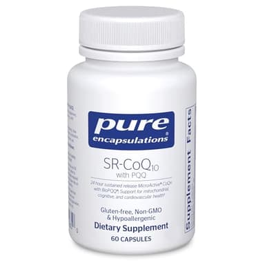 Pure Encapsulations SR-CoQ10 with PQQ - Heart Health Support* - Sustained Release Technology - Antioxidants Supplement - Gluten Free, Vegetarian & Non-GMO - 60 Capsules