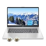 HP 17" Laptop, Intel Celeron N4120 Processor, 16GB RAM, 1TB SSD, Backlit Keyboard, Intel UHD Graphics 600, Windows 11 Home, Webcam, Wi-Fi, Bluetooth, Alpacatec Accessories, Grey Blue(Renewed)