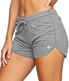 COLOSSEUM Active Women's Simone Cotton Blend Yoga and Running Short (Smoked Pearl, Medium)