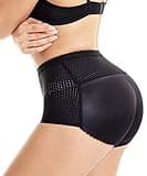 NINGMI Women Butt Lifter Shapewear Briefs Seamless Padded Hip Enhancer Underwear Black