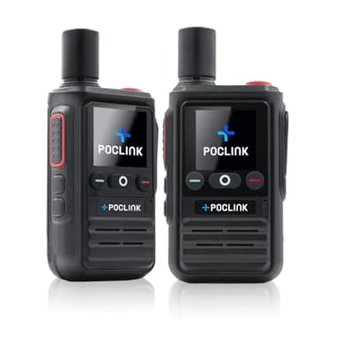 Lifetime Free Global Walkie Talkies Long Range, POC-1 Lite, 4G LTE Unlimited Range POC Two-Way Radios with Bluetooth & APP, Rechargeable Walkie Talkies, Support User Self-Group Creation