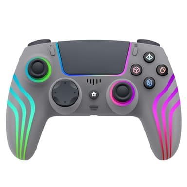 JYELUK Wireless Controller for PS5 with RGB Lighting, Compatible with PS5 Controller/Windows PC,/Android/iOS