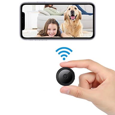 X W EI UNION Small Camera for Spying Room Camera Secret Mini Spy Hidden House Small Nanny Cam with Phone App Video Recording Live Feed Night Vision Pet Baby Monitor