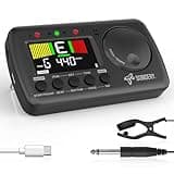 Sondery Digital Metronome Tuner 3 in 1, English Vocal Counting Metronome with Tap Tempo, Chromatic Tuner Tone Generator Rechargeable