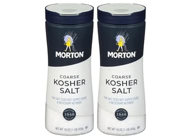 Morton Coarse Kosher Bottle, 1Lb, 2 Pack