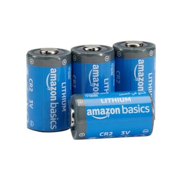 Amazon Basics 4-Pack CR2 Lithium Batteries, 3 Volt, Long Lasting Power, Reliable, Low Self-Discharge Rate