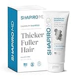 Shapiro MD Hair Growth Experts 2-in-1 Shampoo For Dandruff And Hair Loss - Reduce Itching And Flaking While Thickening Hair’s Appearance | Contains 3% Salicylic Acid + DHT-Fighting Compounds (1 Month)