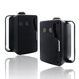 STUDIOFINIX 3.5 Inch Outdoor Bluetooth Speakers Waterproof Wired,3 Way 200W Upgrade Premium Wall Mount Speakers,Ideal use in Patio,Deck, Indoor Outdoor（Black）