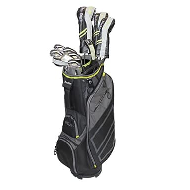 Tour Edge HL3 to-Go Mens Complete Golf Set Senior-Graphite-RH, Black/Grey/Green (HKSRGA10.B)