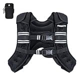 PACEARTH Weighted Vest,4lb/6lb/10lb/12lb/16lb/20lb/25lb/30lb Weight Vest with Reflective Stripe, Body Weight Vests Adjustable for Men, Women Workout, Strength Training, Running, Walking, Jogging