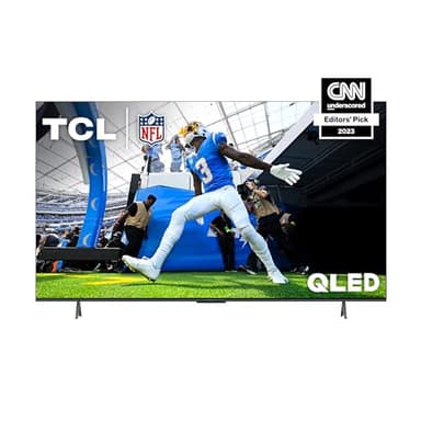 TCL 75-Inch Q6 QLED 4K Smart TV with Google TV (75Q650G, 2023 Model) Dolby Vision, Dolby Atmos, HDR Pro+, Game Accelerator Enhanced Gaming, Voice Remote, Works with Alexa, Streaming UHD Television