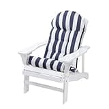 Enipate Weather Resistant Adirondack Chair Cushions High Back Indoor Outdoor Patio Tufted Lounge Cushion Seat Pads