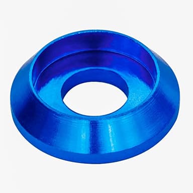 [60PCS] M3 Counterbore Washers Color Blue, Anodized Aluminum Alloy, Head Washers Gaskets Cup Shim for Screw RC/FPV/PC/Drone/Toys/Mechanical Accessories Parts