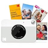 KODAK Printomatic Full-Color Instant Print Digital Camera - Colorful Photos On Zink 2x3" Sticky-Back Photo Paper - 5MP, Portable, Creative Fun Gift for Birthday, Christmas, Holiday - Grey
