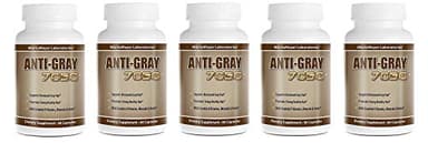 Anti-Gray Hair 7050 Helps Restore Natural Hair Color 60 Capsules Per Bottle 5 Bottles