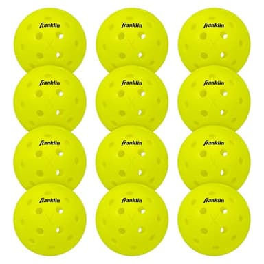 Franklin Sports x-40 Performance Outdoor Pickleballs - Usapa Approved (12 Pack)