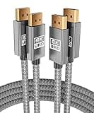 Itramax 8K 60Hz DisplayPort Cable 10FT (2-Pack),DP 1.4 Male Ultra High Speed Cord for Laptop/PC/TV/Gaming Monitor,Support HBR3 Bandwidth of 32.4Gbps,4K@144Hz,2K@165Hz,1080P@240Hz(DP 1.2 Compatible)