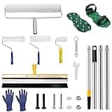 BERXOL Self-Levelling Cement Tool Kit, Epoxy Floor kit, Spike Roller for Self Leveling, Paint Roller, Epoxy Shoes Spikes, Concrete Tools, Epoxy Roller, Floor Leveling Tools