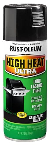 Rust-Oleum 241169 High Heat Ultra Spray Paint, 12 oz, Black