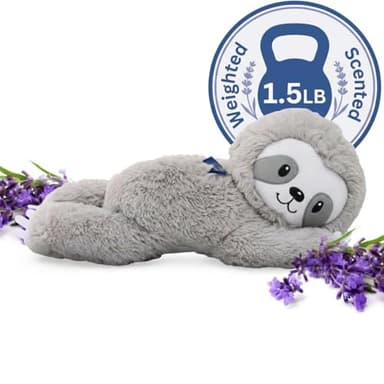 Lilly's Love Heatable & Coolable Lavender Scented Weighted Stuffed Animal - Microwavable Heatable Pad for Kids & Adults - Machine Washable Plushie - Calming Stuffed Animal for Anxiety