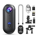 Losfom Z10 4K Action Camera, 128GB Wearable Sports Camera with Waterproof Case, Magnetic Clip, and Quick-Mount Accessories, Small Body Cam for Cycling, Diving, Travel, and Outdoor Adventures