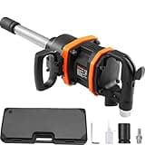 VEVOR 1 Inch Air Impact Wrench, Up to 3160 ft-lbs High Reverse Torque Output 1" Pneumatic Impact Gun w/ 8 Inch Extended Anvil & Carrying Case for Heavy Duty Repairs and Maintenance
