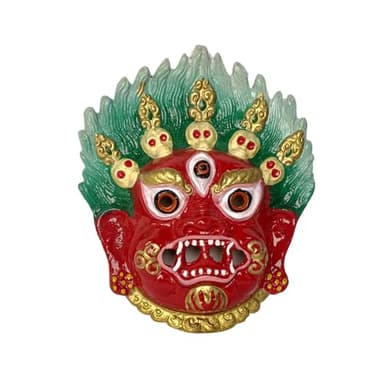 Gangesindia Metal Wall Hanging Nazar Battu Evil Eye Protector Nazar Suraksha Kawach for Home Office Decorative Showpiece Multi Color- Nazar