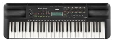 Yamaha 61-Key Portable Keyboard for Beginners with Learning Tools, Music Rest and Power Adapter PSRE283