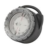 50M Underwater Diving Compass, with Luminous Magnetic for Night Diving Water Sports and Breathing Tube Clamp Mount (Gray)
