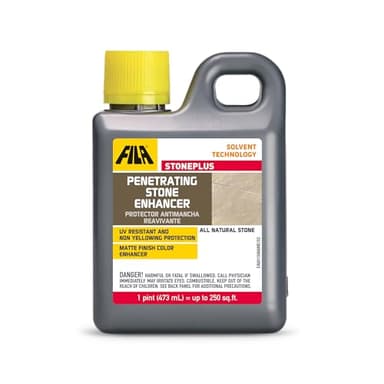 FILA Surface Care Solutions, STONEPLUS, Stone Outdoor Color Enhancer, Impregnator, Granite Sealer Ideal for Natural Stone: Travertine, Slate etc. Floor with Matte Finish, 1Pt