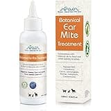 Arava Natural Ear Mite Treatment for Cats and Dogs - Effective Ear Cleaning Drops for Cat and Dog Ear Mites and Prevent Infections - NOT for Cats Under 13 LBS & Puppies Under 9 Months