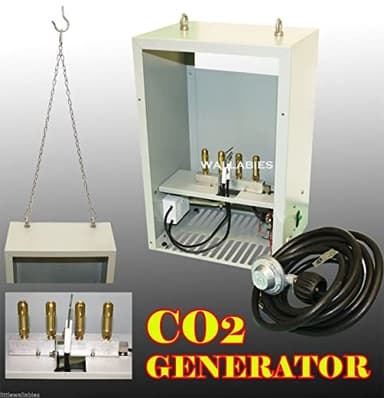 Auto Pilot Hydroponic Greenhouse Room CO2 4 Burner Generator Propane LP Gas