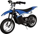 Razor MX125 Dirt Rocket Electric-Powered Bike with Authentic Motocross Geometry, Rear-Wheel Drive,100-watt, high-Torque, Chain-Driven Motor, for Kids 7+, Blue