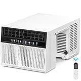 Antarctic Star 12000 BTU U-Shaped Window Air Conditioner Cools up to 550 Sq.Ft with 6 Modes 24H Timer, Window AC Units, Easy to Install, Low Noise, Remote Control, Perfect for Bedroom, Office, White