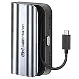 Cable Matters 40Gbps Foldable USB4 M.2 NVME SSD Enclosure with Active Cooling - Up to Read: 3800MB/s, Write: 3600MB/s, Tool-Free, M.2 SSD Enclosure, Thunderbolt 4/5 Compatible