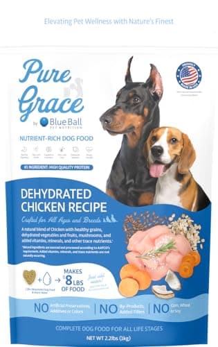 Blue Ball Pet Nutrition Pure Grace Dehydrated Chicken Recipe Dog Food
