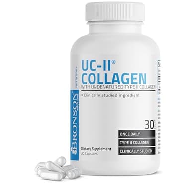 Bronson UC-II Type II Collagen with Undenatured Type II Collagen, 30 Capsules