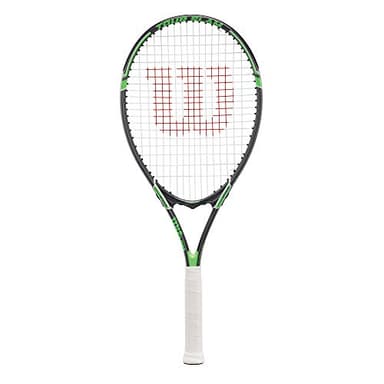 Wilson Tour Slam Adult Recreational Tennis Racket - Grip Size 3 - 4 3/8", Grey/Green