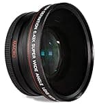 OPTURA HD Photo® Wide Angle + Macro Lens for Canon Rebel EOS T1 T2 T3 T4 T5 T6 SL1 SL2 SL3 XSI XTI T7 T3I T5I T4I 7D 80D + OPTURA Micro Fiber Cloth