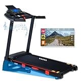 ATEEDGE Treadmill with Auto Incline, 18" Incline Treadmill for Home, Compact, Foldable, 300lb Capacity, Shock Absorption, 15% Incline Automatic, 0.5-10 MPH, 3 HP, Bluetooth App Running Treadmills