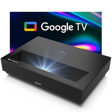 WEMAX Nova Pro 4K Ultra Short Throw Projector, 150" ALPD Laser TV with Smart Google TV, 2100 ISO Lumens, Dolby Audio DTS-HD, UST Projector for Movie, WiFi Bluetooth, Built in Google Assistant
