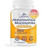 GLP-1 Supplement | 300 Billion AFU Akkermansia Muciniphila, Akkermansia Probiotic for Women Men, Akka Superbiotics for GLP-1 Production, Digestive, Gut, Immunity, Enhances Gut Lining Function, 60 Caps